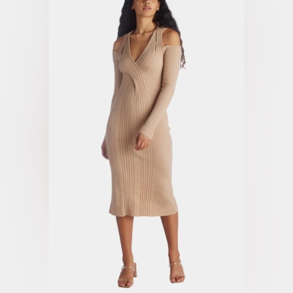 New! Revolve x Lita by Ciara Merino Wool cable knit cut out dress ✨ Small NWT! - Picture 3 of 14